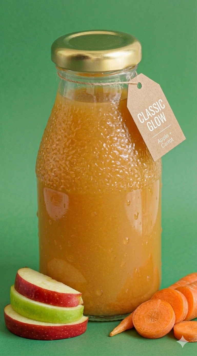 Juice by Gorbe — Classic Glow cold-pressed juice bottle